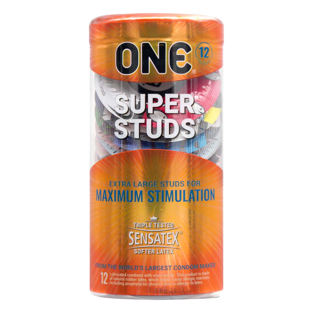 ONE Super Studs 12's Latex Condom-thumb_2