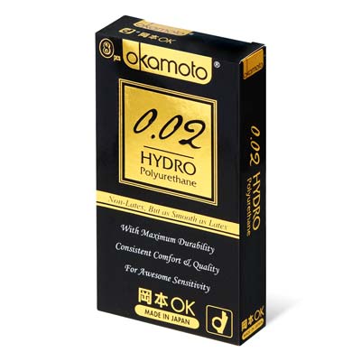 Okamoto 0.02 Hydro Polyurethane Condom 8's Pack PU Condom-thumb