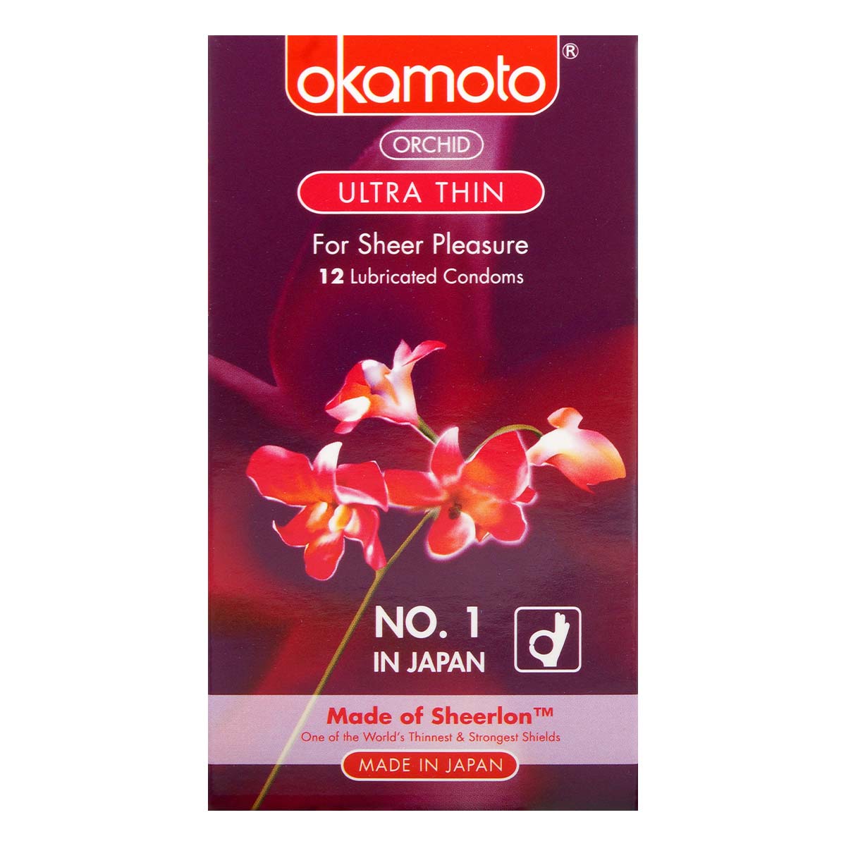 Okamoto Orchid Ultra Thin Condoms 12's Pack Latex Condom-thumb_2