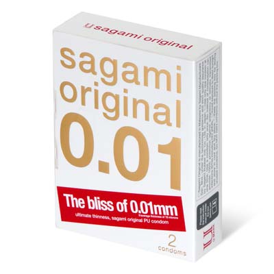 Sagami Original 0.01 2's Pack PU Condom-thumb