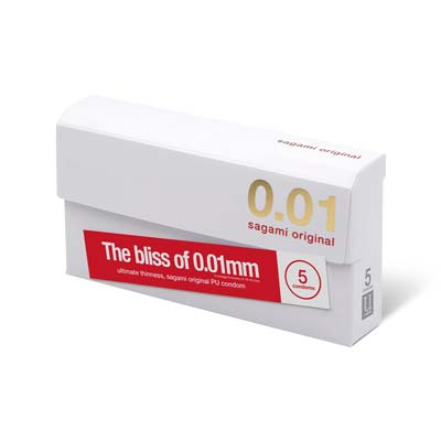 Sagami Original 0.01 5's Pack PU Condom-thumb