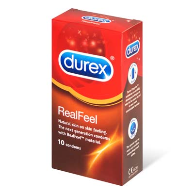 Durex 杜蕾斯 Real Feel 10 片装 PI 安全套（短效期）-thumb