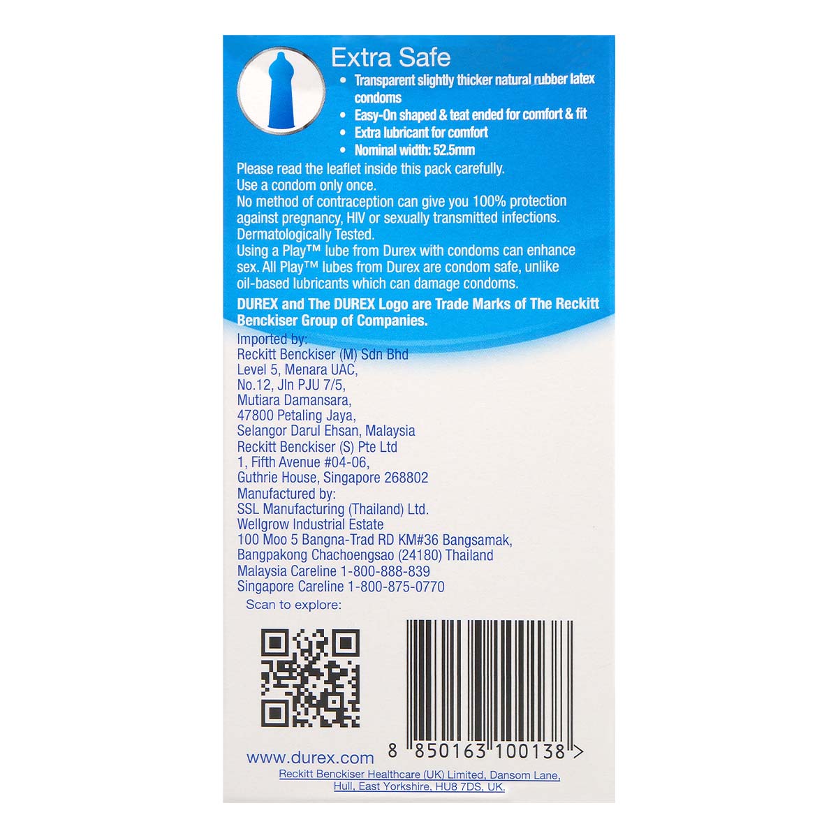 Durex Extra Safe 12's Pack Latex Condom-thumb_3
