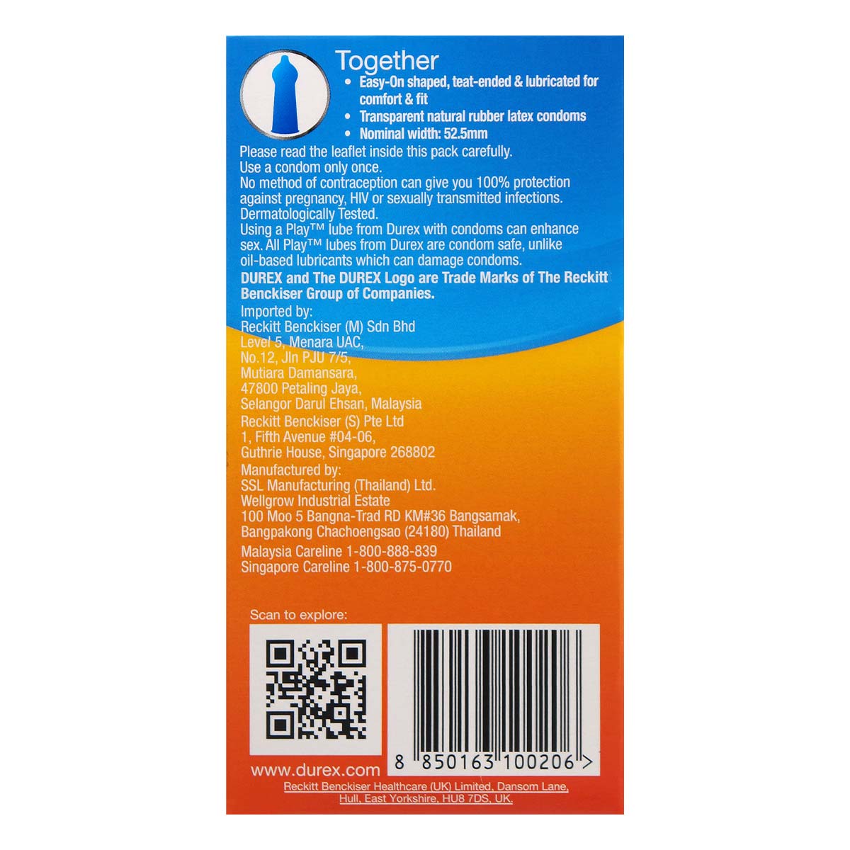 Durex Together 12's Pack Latex Condom-p_3