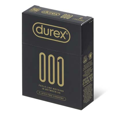 Durex 001 Ultra-Thin Latex Free Condom 2's Pack PU Condom-thumb
