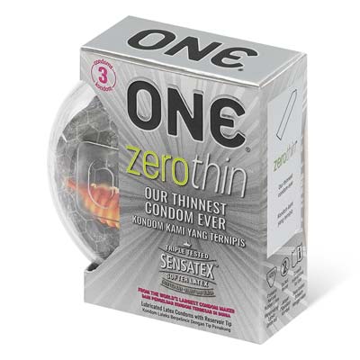 ONE Zerothin 3's Pack Latex Condom-thumb