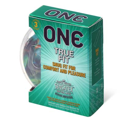 ONE True Fit 3's Pack Latex Condom-thumb