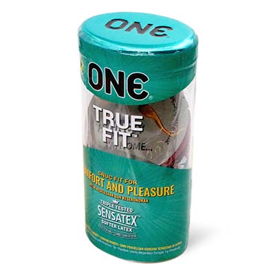 ONE True Fit 12's Pack Latex Condom-thumb