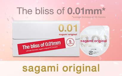 Sagami Original 0.01 5's Pack PU Condom-hot